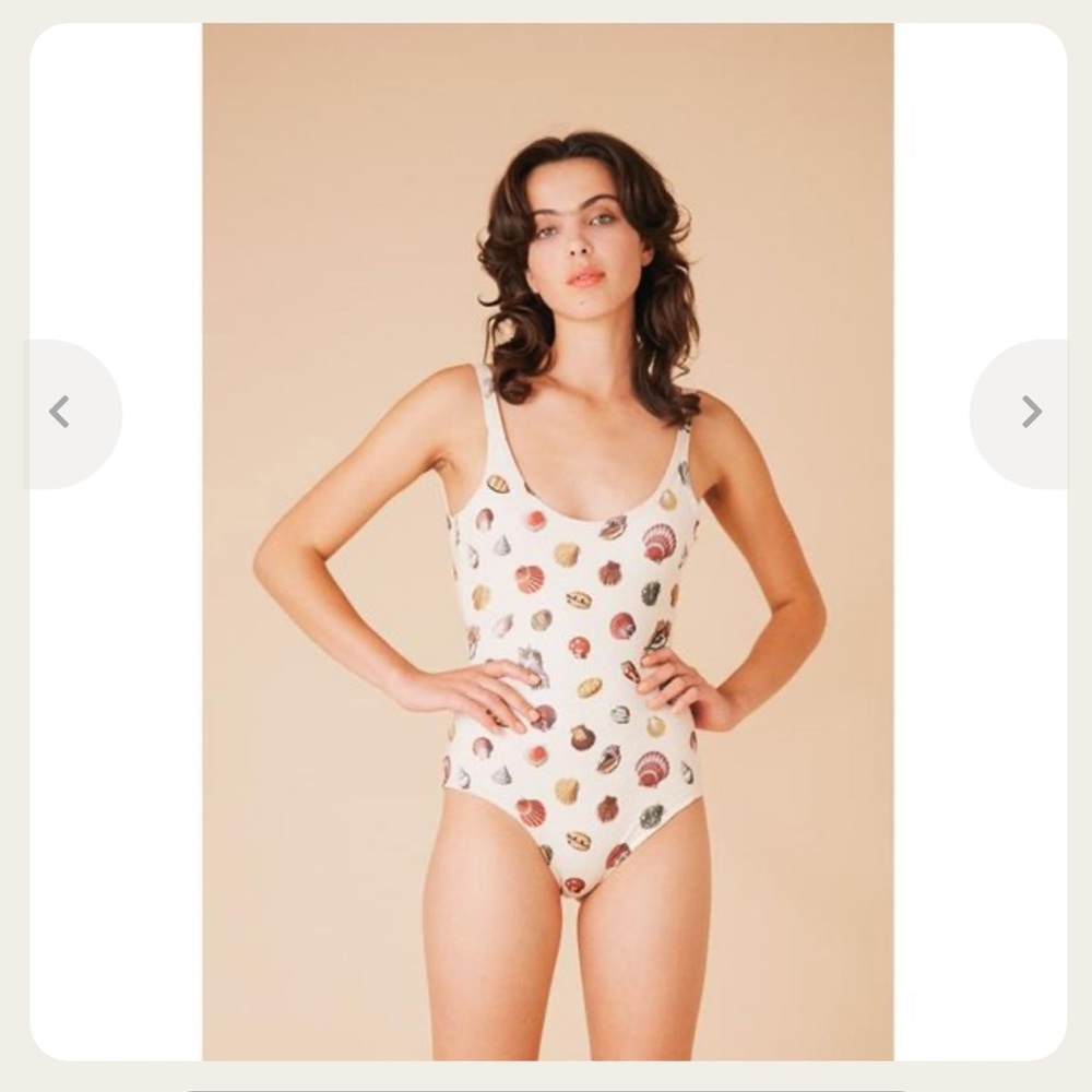 Seashell Print One Piece Swimsuit